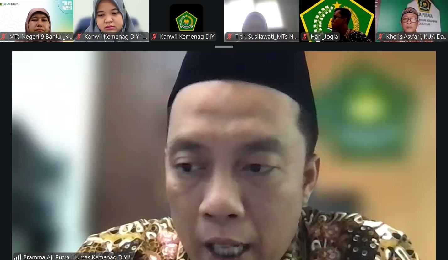 Kepala MTsN 9 Bantul Ikuti Koordinasi Penempatan Mahasiswa Magang Bersama Kanwil Kemenag DIY
